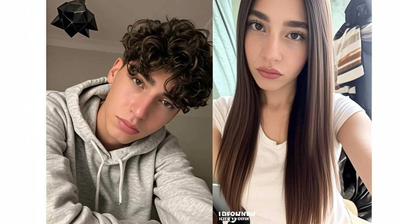 There's a man and a woman sitting at a table with a bowl of food, No estilo de Petra Collins, Selfie apaixonada, taken in the early 2020s, imagem de qualidade muito baixa, foto de perfil, they are in love, Selfie, foto de perfil 1024px, Olivia de Bernardinis, Malika Favre