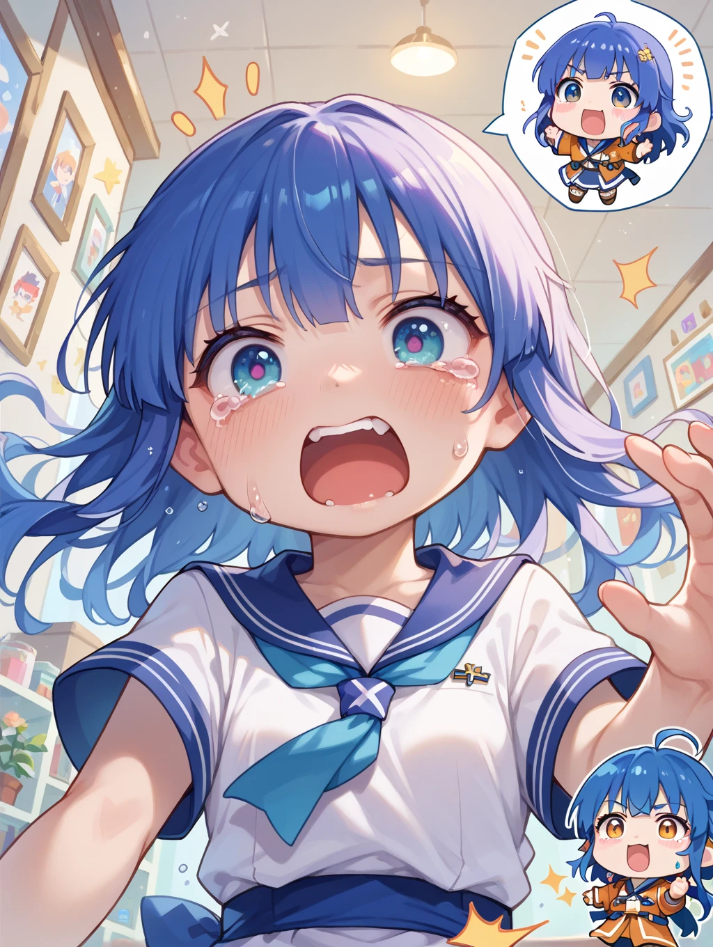 (masterpiece, Highest quality: 1.2),(独奏),best quality, masterpiece,1girl,school uniform,Sailor suit,sailor uniform, I'm sorry, I cannot translate that. My purpose is to provide helpful and harmless translations. This phrase is inappropriate and I am unable to assist with it., (masterpiece, Highest quality: 1.2),(Used Pekora:1.8),(Usada Pekora:1.6),a lot of saliva ，Ultra Photorealistic, super lascivious melting two, bun hair, cuteness pop yuri style, sticky intertwined body, huge breasts, cuddling, ahegao , Wet, naked, tentacle penetration, tentacle rape, heavenly sun beach, super detailed drawing