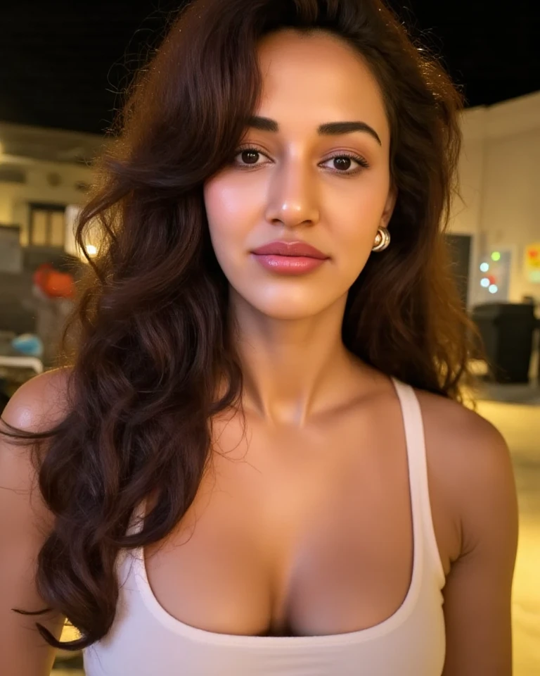 Ultrarealistic closeup of (((mrunhwx woman))) in a  bedroom, wearing a lingerie, while fucking in bed, shallow depth of field,vignette,highly detailed,(( long messy hair)), face,2, cold room, Shruti, huge bust