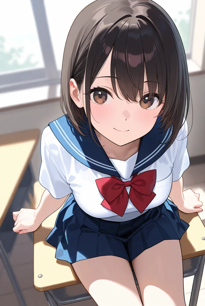 (masterpiece, highest quality, highest quality, Official Art, beautifully、aesthetic:1.2), (One girl),Upper Body, Very detailed,(Fractal Art:1.3),colorful,Most detailed, ichikanakano, ichika nakano, short hair, bangs, blue eyes, Hair between the eyes, Light blue hair, Ripping a skirt, shirt, , white shirt, Short sleeve, Pleated skirt, shoes, collared shirt, 裸feet, detailed feet, Toes, feet, sweater, Green Skirt, loafers, Waist clothes, BREAK Watch Viewers, Take a break indoors, classroom, pov from feet, (masterpiece:1.2), highest quality, High resolution, unity 8k wallpaper, (figure:0.8), (Beautiful fine details:1.6), Very detailed顔, Perfect lighting, Very detailedCG, (Perfect hands, Perfect Anatomy),
