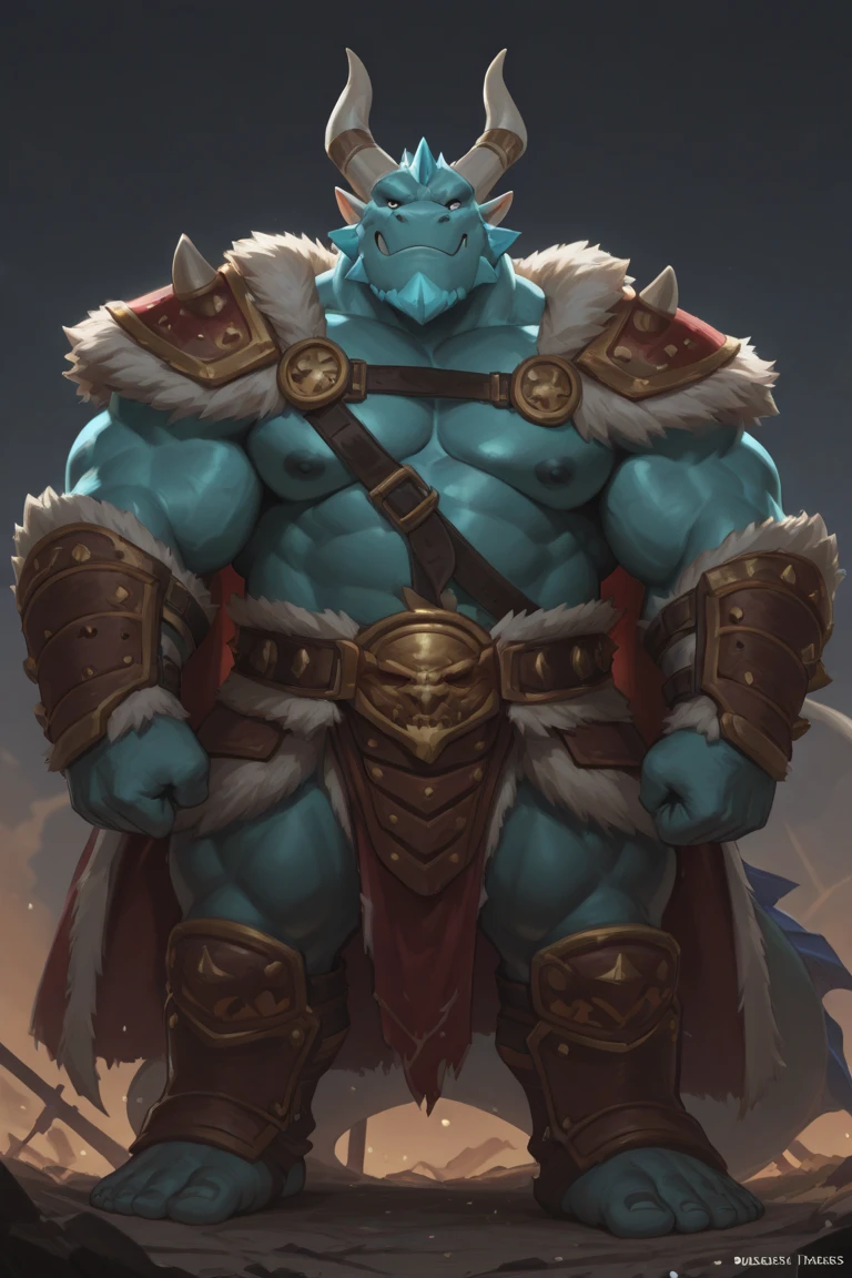 score_9, score_8_up, score_7_up, solo, male focus, mature male, orc, green skin, tusks, beard, outdoors, looking at viewer, upper body, closed mouth, night, night sky, standing, erect cock, erect penis