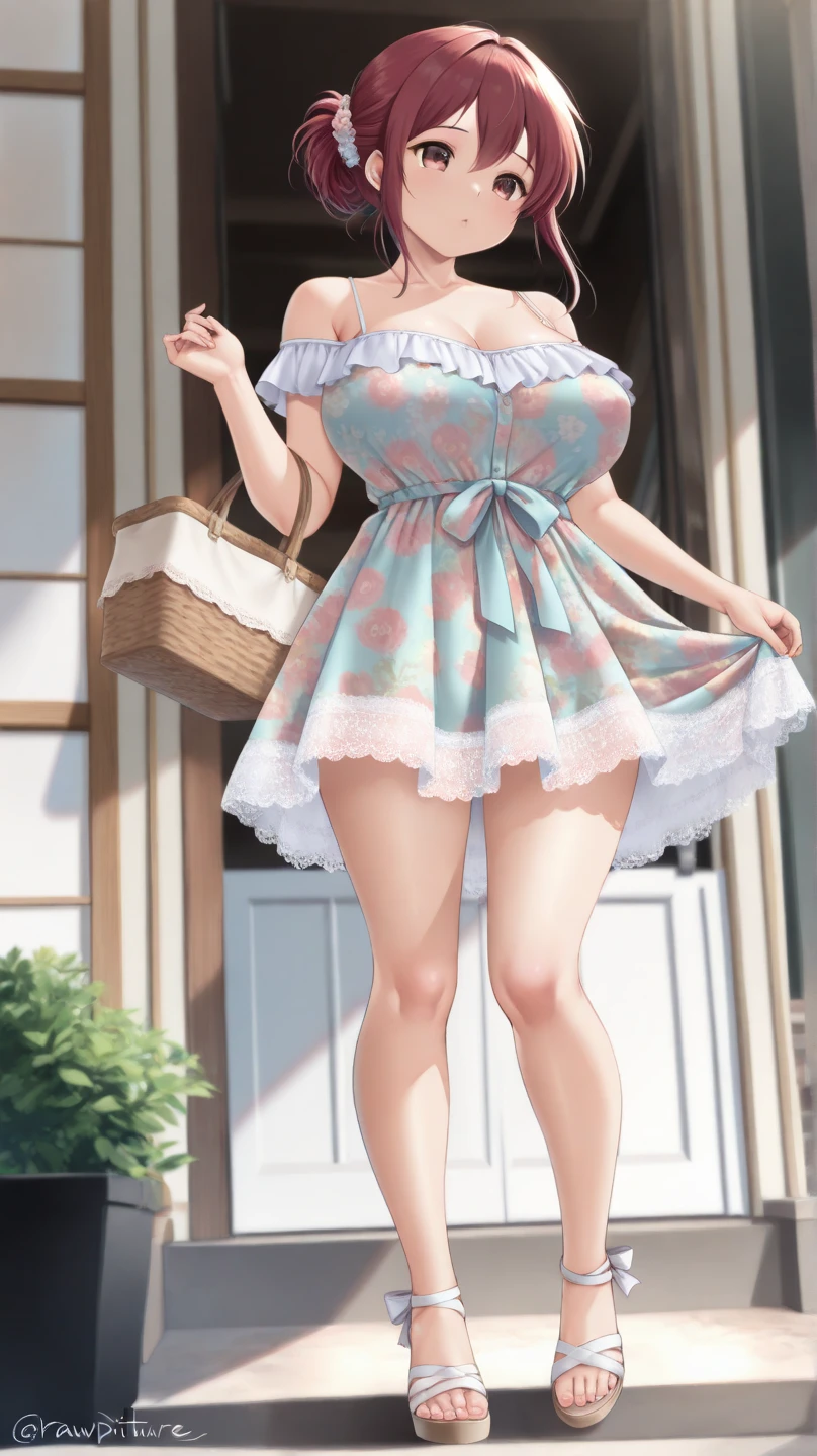 (((Shoot from below:1.3)))、(FULL BODYSHOT:1.2)、(Anyway cute girl)、(Small face)、(Looking at the camera)、(solo)、(hyperrealistic), (illustration), (high resolution), (8K), (extremely detailed), (best illustration), (beautiful detailed eyes), (best quality), (super detailed), (masterpiece), (wallpaper), (detailed face),(((one girls)))、(((looking at viewer:1.2)))、25-years old、(FULL BODYSHOT)、(kindly smile:1.4)、(Friendly smile:1.4)、(innocent smiles:1.4)、(Big eyes)、(double eyelid)、(((bodycon dress))),((((in amusement park)))、((top-quality、8K、masterpiece:1.3))、(Hairstyle Casual)、Costumes in colorful colors、17 age、(Showing panties to the camera)、(beautiful and long legs:1.2)),(((Beautiful shoes:1.2)))、(超A high resolution:1.2),(ample breasts:1.3)、(Pale skin:1.2),(Bright illumination)