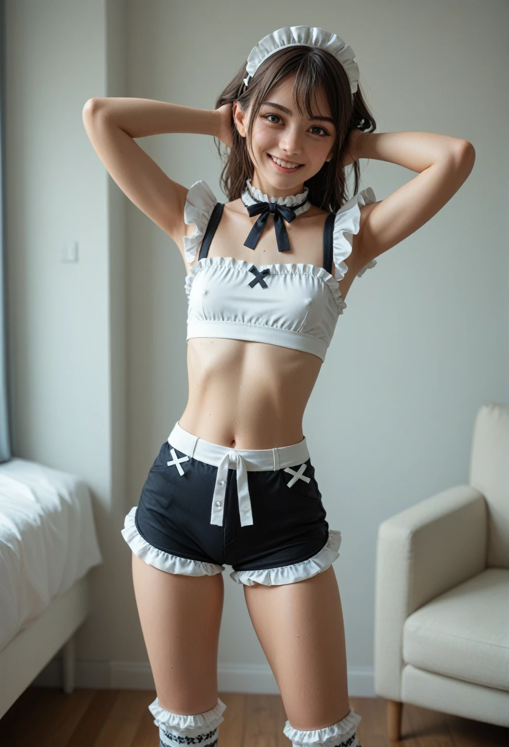 Swimwear that sticks to your skin, Mini skirt sailor suit, Sexy Bikini, Mini skirt maid outfit, Micro Bikini, Underboob, Micro Bikiniメイド, Maid Suit ,slingshot bikini ,Semi-transparent latex sailor suit ,Camel Toe ,From below:1.4 ,Tight transparent latex sailor suit:1.45,