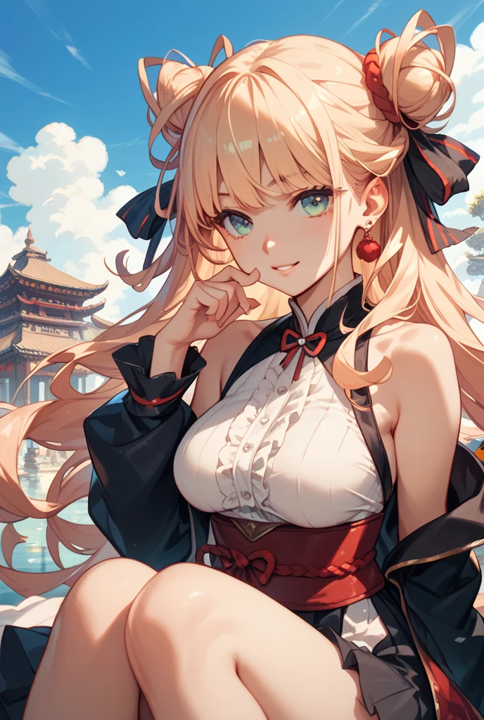 2filles, Cornrows, Frange tressée, poils blonds ou blancs, (Beaux yeux détaillés, yeux rouges ou bleus, pupille en forme d’étoile, pupilles en forme de losange), des larmes heureuses ou un mouchoir dans la bouche, grosse poitrine, clivage, Boucles d’oreilles en croissant, vêtements de déesse, queues d'animaux, (beau collier en cuir bijou détaillé), (épingle à cheveux fleur de cheveux), Abus d’éruption de lentille, les mains dans le dos, aberration chromatique, détail élevé, Anime, romantisme, sur l’art, profondeur de champ, Flou de mouvement, Lumière rougeoyante, grain du film, UHD, rétine, ccurate, Chef-dœudansre, anatomiquement correct, peau texturée, Super détail, high détails, de la haute qualité, Primé, meilleur qualité, Haute résolution, 16k, Rue japonaise, centre commercial