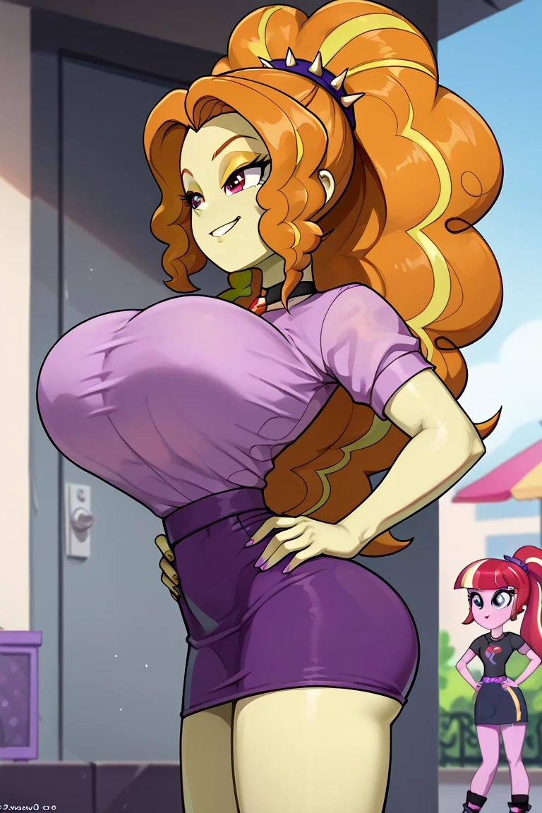 julie bruin, body fur, brown fur, long hair, orange hair, 1girl, solo, solo focus, cinematic lighting, analog style, animal ears, animal nose, black eyes, masterpiece, best quality, 4k, professional, ((perfect anatomy)), large breasts, navel, cleavage, retro style, earrings, <lora:Julie Bruinv1:1>, retro artstyle, outside, city, trees, blue sky, sun, standing, looking at viewer, green dress, black gloves, black highheels, highheels, medium breasts, cleavage, spaghetti straps, frills on dress, curvy, full body, detailed background, lipstick,