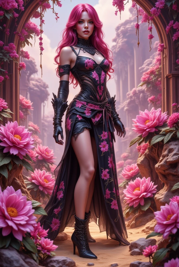 A beauty、sweet、Kind chinese village girl watercolor painting,Long black hair and warm brown skin,Wearing a simple red dress,Very nice eyes and face,big watery eyes,long eyelashes,Beautiful teeth,Long legs,Perfect slender figure,Standing in a sunflower field at sunset,golden soft light,Beautiful village in the background,A river,A small bridge,mountains in the distance,(best picture quality,8k,high resolution,masterpiece:1.2),Super detailed,ultra high definition,Studio lighting,Super fine,Extremely detailed description,major,bright colors,Dutch Golden Age,pastel colors,Sunset lights,(floral watercolor painting:1.5),(Super high saturation, bright and vivid colors:1.5), (nsfw), (Look at the audience head-on:1.5)