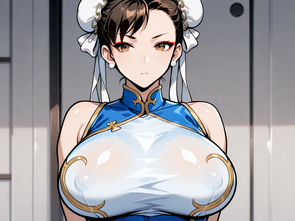 NSFW, gore, Asian, Beautiful Chun-Li, Super detailed, highest quality, masterpiece, tears. sweat dripping, frightened face, Are crying, torn clothes, my cheeks are swollen, I got a bruise on my face, scratch, scratch, Beaten face, scratch face, injury, woman, wear, scratch, 2 hair buns. forehead is swollen, 頬のscratch.eye swelling. shibari, rope, restrain, torture, prison.bondage,Hands tied behind the back fakebreast drool　bleed　viorence　nosebleeding