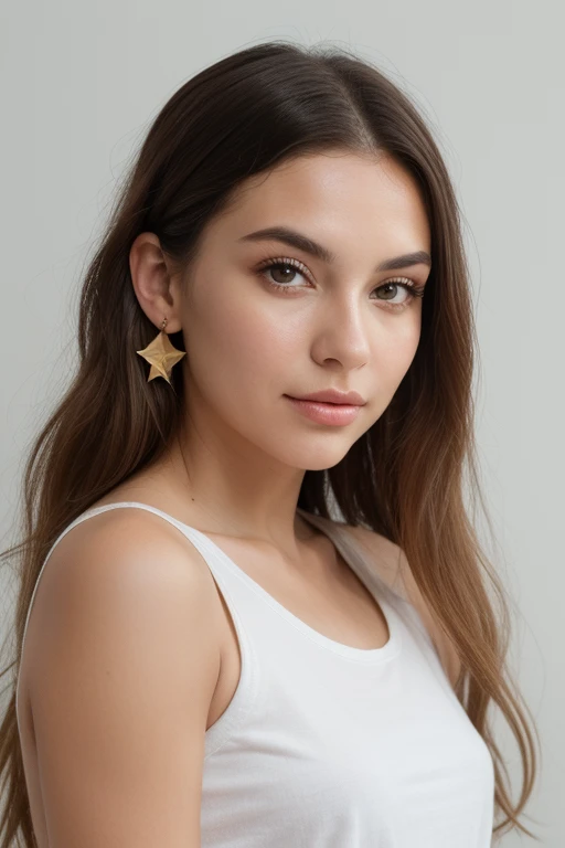 color photograph, close-up, ((a realistic photo of a beautiful girl)), (milalc), light, ((glowy skin)), looking_at_viewer, (fit body:1.0), ((medium breasts)), soldier, beautyfull drees, jewelry, neckless, wearing to many accessories, pink lipstick, shy, blushing, high ponytail, detailed illustration, masterpiece, high quality, realistic, very detailed face,