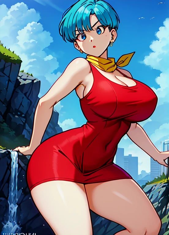 masterpiece, best quality, beautiful art, high resolution, well formed hands, body and fingers, 1 woman, solo, Sailor Moon, elbow gloves, sailor collar, sailor senshi uniform, blue makeup ,adult, grown up, cosplaying as Mai Shiranui , mai_shiranui_cosplay, adult, large and round breasted, cleavage, full body , hair ribbon, gorgeous legs and, thighs, sexy Japanese clothes, hair ornament , sexy legs , hips and thighs, doing exercise, warming up, working out, sexy and captivating training, smiling joyfully and happily , looking at the viewer, , sweating , bouncing breasts, bikini thong, training montage session, beach environment