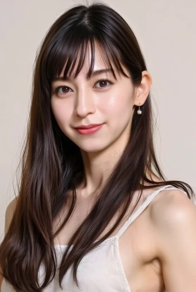 (High reality photograph, high resolusion, detailed face, detailed eyes) Skinny Japanese lady, 40 years old, cute face, various face expression, various hair style, skinny figure, very small breasts, very thin waist, in a hotel lobby