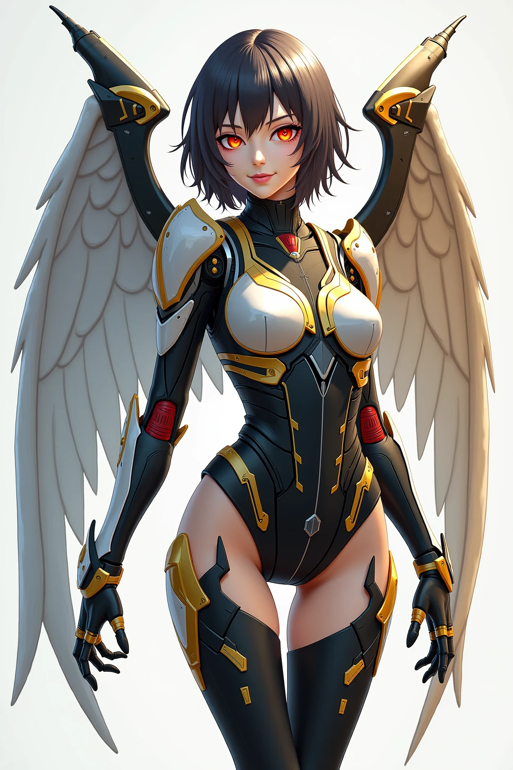(((Juri Street Fighter))), ((best qualityer)), (((Angry))), (((slim))), (Muscles), (((fit body armor suit))), ((Perfect masterpiece)), (detailded: 1.4), (absurdrez), (((long hair with heavy bangs covering the entire forehead))), (((full body fitness, Venom symbol)), (((short hair woman, blushful))), 21 year old woman, beautiful sexy woman, giant robot pilot, wild with perfect corpo fitness, wearing small mecha battle armor clothes, tiny thong, Shonen manga style, clothing with Japanese cyberpunk graphic patterns, Halftone pattern and vertical stripes, earth tone, exiting the body of a giant robot, (((bird eye)))