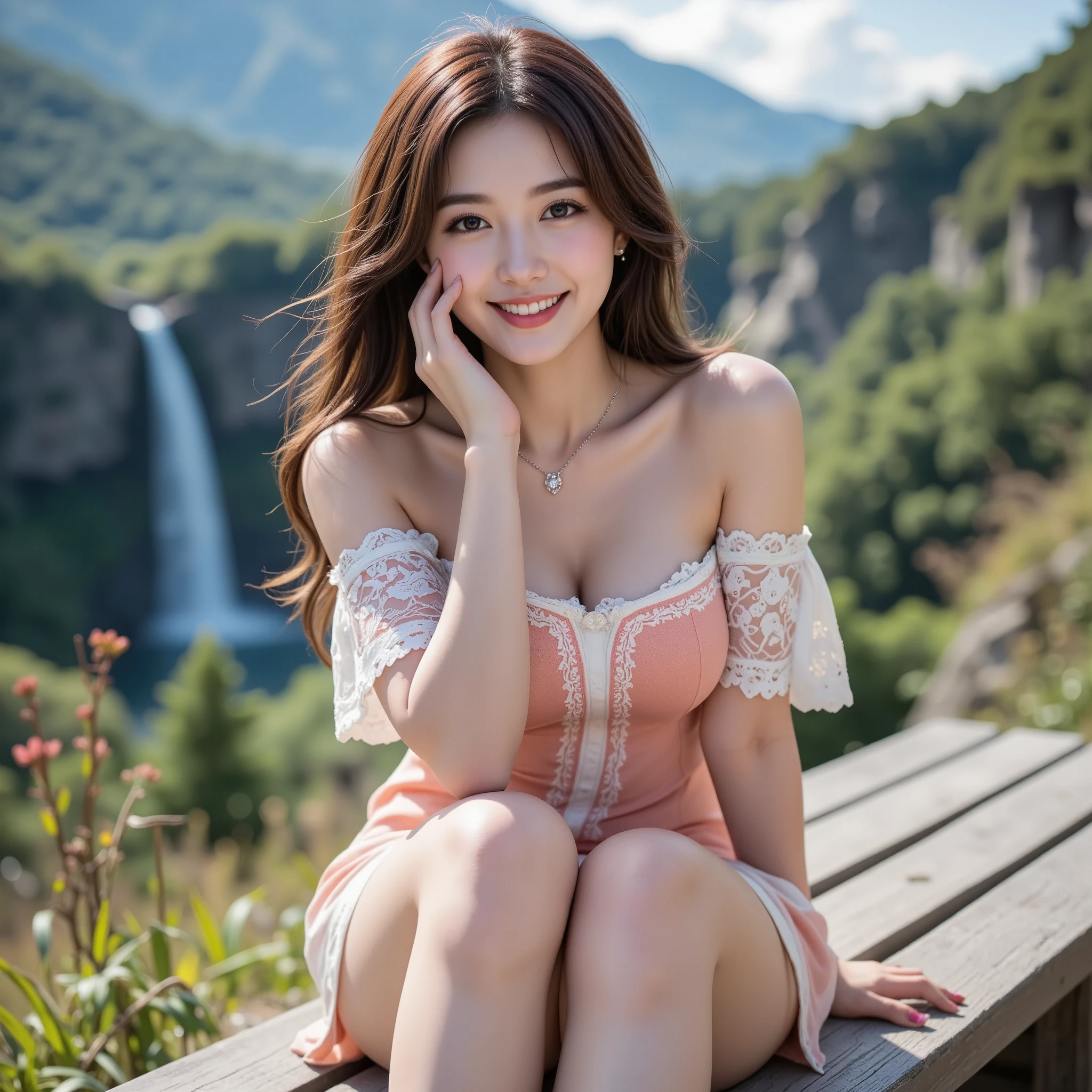 ((32K,very high res, high detailing, highly accurate,Masterpiece Girl 1))),Raw photo & realistic atmosphere,,angelicales,Ancient Roman ruins,Nicolas Poussin-style landscape,A smile,,Sweet and seductive appearance.、Caravaggio's paintings、Chiaroscuro of Caravaggio、Hair disheveled in the wind,Two women frolicking,Cute smile, Expression of ecstasy,A sexy,Erotic,Cute smile