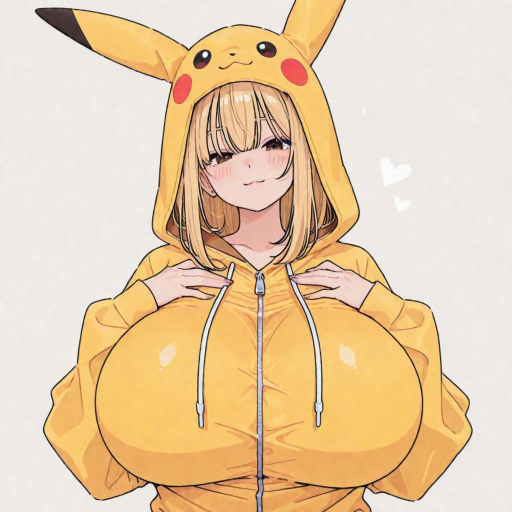 Uraraka, big tits, camel toe, Pikachu in the background