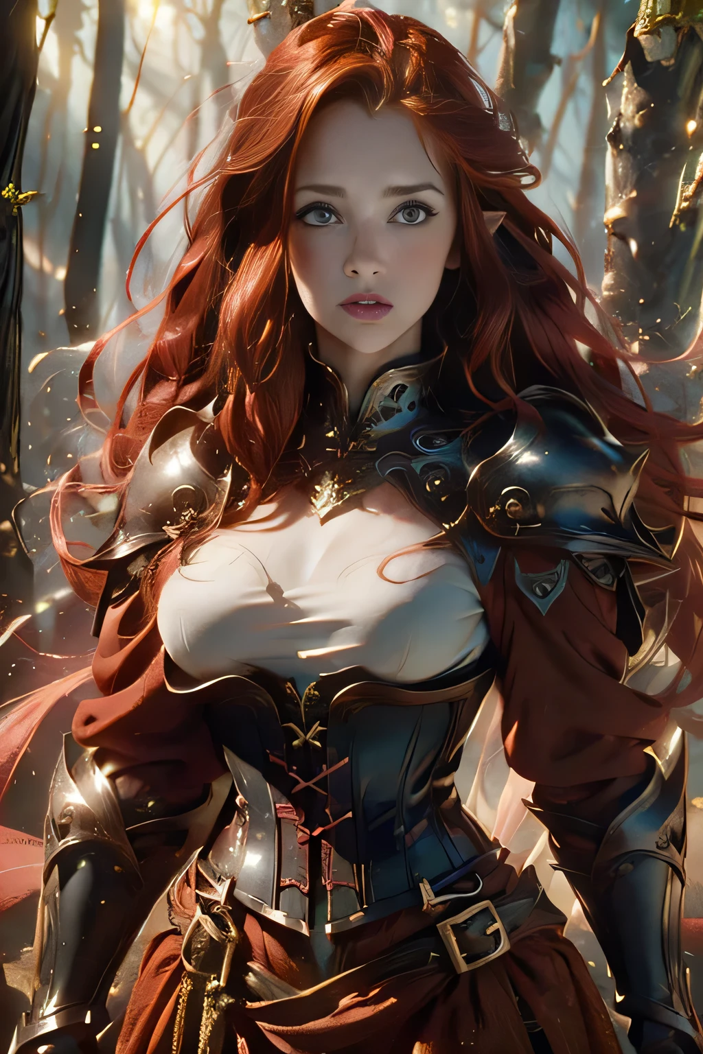 masterpiece, UHD, ((extremely detailed)), ((revealing battle suit:1.3)), (black battle suit:1.2), large beautiful breast, exposed breasts, ((sharp jawline)), slightly opened mouth, ((serious expression)), (extremely detailed face), battle stance, weapons in hands, ((clear hands)), ((detailed hands)), (holding weapon in hands), ((battle stance pose:1.3)), (war background:1.2), war going on in the background, ((detailed soldier:1.2)), looking at the viewer, front view, historical, dynamic pose, (dynamic battle stance), sole girl, 1girl, ((exposed cleavage)), red hair, red beautiful hair, detailed red hair,8K,beautiful mature female demon, three horns, cruel smile, red skin, Sexy fire-shaped chest armor, wreath wrapped in fire, (fiery eyes:1.2), tempt me, take your soul, Underworld earth background, (masterpiece), (realistic:1.4), RAW, highest quality, ultra high resolution, rich colors, Backlight, cinematic lighting, film grain, RAW, 50mm lens, Nikon D850, warm colors,super realistic skin,inside a dark dungeon,very big breasts,depiction looking down from above,red mohawk hair,(Masterpiece, ultra detailed: 2), (best quality: 2), (beautiful woman: 2), (beautiful face: 2), viking warrior woman, muscles, very big breass, sexy,(1 girl), (megan fox:1.25), Beautiful vampire girl dressed in ornate medieval vampiric full body armor, (pure white skin:1.25), (perfect fingers:1.24), (extreme muscular definition:1.5), (vampiric body armor:1.25), (huge muscular arms:1.5,) (10-pack abs:1.4), (lots of veins:1.25), Ultra Realistic, Very detailed face and eyes, a true masterpiece, with an atmosphere of horror, gothica, blood, haunted cathedrals