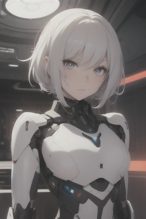 ((master piece)),best quality, illustration, beautiful detailed eyes, beautiful detailed hair, floating hair, 1girl, Ayanami, short hair, armor, expressionless, skinny, solo, turtleneck, bodysuit, mecha, city, park, <lora:Ayanami:1>