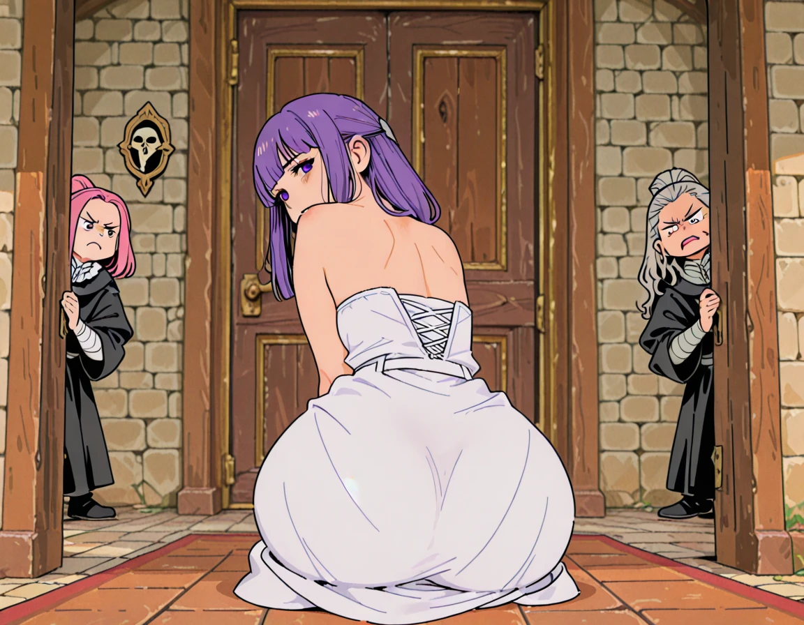 bride sakura haruno in an extremely tight wedding dress, lust desire face, with her extremely_gigantic _huge_breasts naked in church, extremely giant tentacle penetrating hard in her your ass, tentacles fuck, tentacles sex, tentacles penetration, cum inside, best quality, hentai pose, detailed face, hentai pose,detailed breasts, detailed eyes, highress