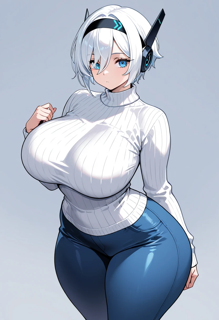 (((masterpiece))),fuyumi itadori, Anime girl characters, 1girl, solo, looking at viewer, medium hair, white hair,blue eyes, long sleeves, cleavage, bigger breasts, closed mouth, collarbone, jacket, open clothes, open jacket, blue jacket, ground vehicle, sports bra, tall girl, horny, big ass, beautiful face,Charming, Tight-fitting clothing,