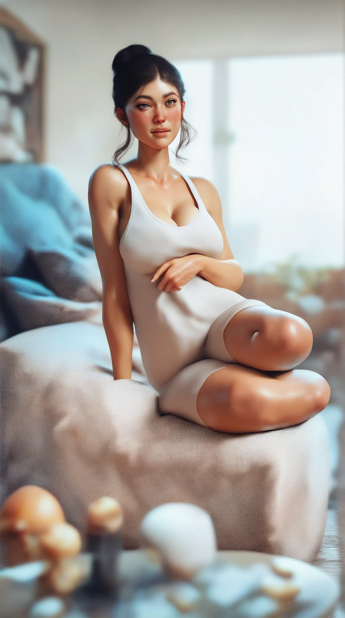 A sex-service android packed in a giant aluminum case、Cushioning precisely tailored to the android&#39;s body、Duralumin case lid、Lid cushioning、High-end products、Expensive items、More than human beauty、By default she wears shorts and a crop top、attachment、Expressionless、Skin texture is the same as human、Beautiful and detailed face that men will love、Closed eyes、Beautifully detailed mouth 、Ideal body type、Beautifully detailed décolletage、Beautifully detailed large breasts:1.5、Beautifully detailed cinched waist、Beautifully detailed navel、Beautifully detailed thighs、Composition from head to thighs、Scenery of a millionaire&#39;s mansion、(best quality,4K,8k,highres,masterpiece:1.2),ultra-detailed,(realistic,photorealistic,photo-realistic:1.37),3d render,hyper realistic,extremely detailed skin and face,extremely detailed eyes and face,detailed anatomy,extremely detailed body,lifelike,intricate,exquisite detail,highly detailed,extremely lifelike,stunning realism,incredibly realistic,flawless skin,impeccable detail,breathtaking realism,stunningly detailed,unbelievably realistic