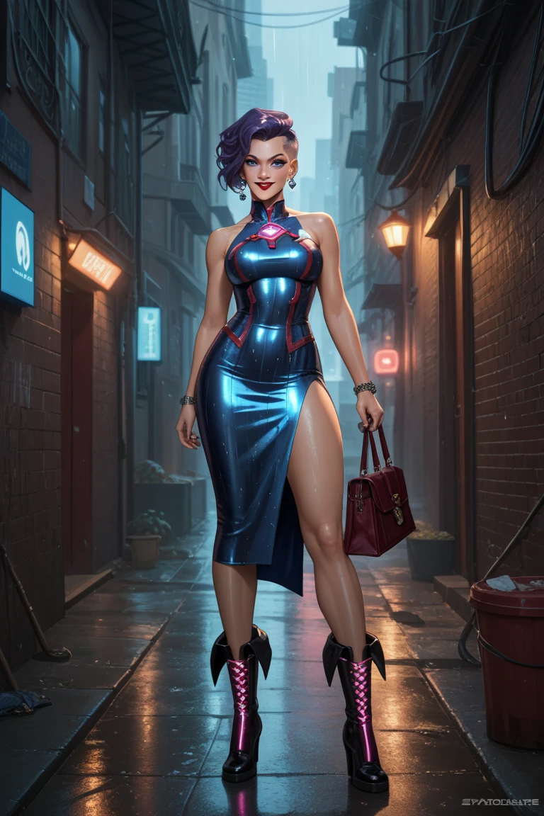 (Masterpiece, Best Quality), 8k Wallpaper, highly detailed, poster, vintage sci-fi film, 1960s, a magazine cover with sexy giant nurse towering over a tiny city, a portrait by Paul Kane, cinematic movie poster, perfect face, colorful hair, Attack of the 50 foot woman, giant woman, tiny city, lines, abstract, mid century modern, movie poster, vintage, white nurse uniform, stiletto high heel shoes, tiny destroyed skyscrapers city, retrofuturism, pulp sci fi, pulp sci-fi, 60's pulp illustration, scifi pulp, pulp book cover art, pulp scifi, old retro pulp comic cover, pulp science fiction, pulp scifi illustration, vintage scifi, skyscrapers sized under her knee