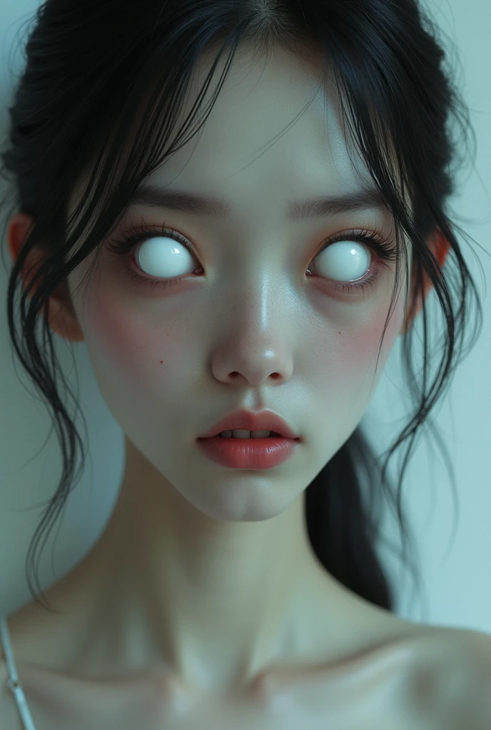 An alien with only one eye in Two Halves, one red and one blue