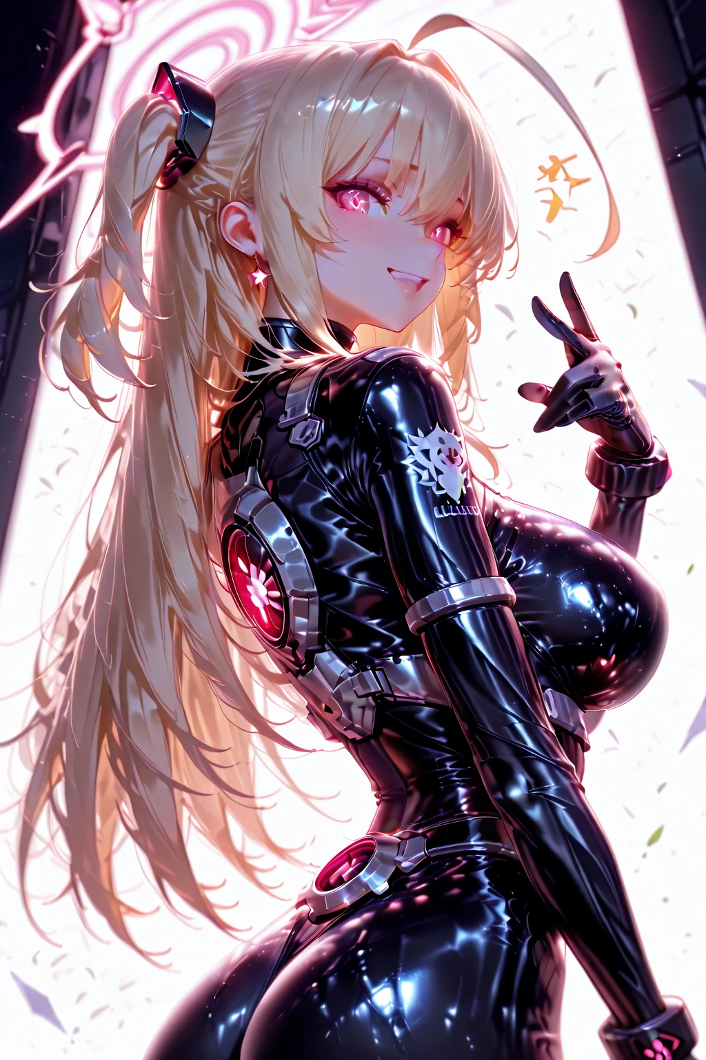 )a thin woman with long blonde hair, woman has green eyes, black sexy emo outfit) best quality, adorable, ultra-detailed, illustration, complex, detailed, extremely detailed, detailed face, soft light, soft focus, perfect face. illustration:full body