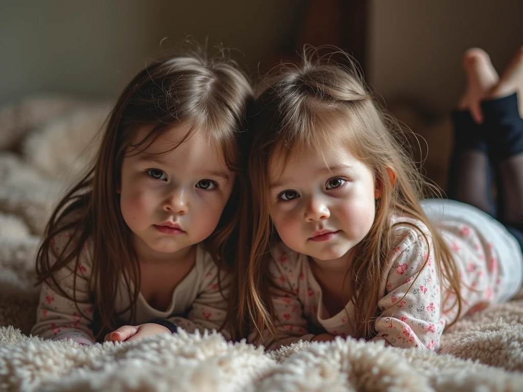 Create a 3-year-old blonde blue-eyed baby hugging with toy innocent expression