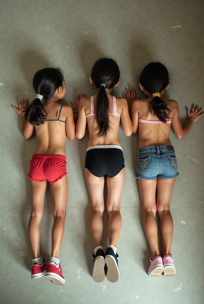 Create a little girl in the favela of Rio de Janeiro,perfect body, perfect face, wearing low-cut clothes, big tits,big ass, wearing short clothes, short,