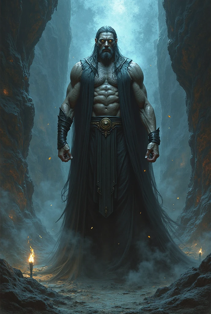 ((Best quality)), ((Masterpiece)), (detailed), depiction of Hades of Greece, (mythology: 1.2), (majestic appearance: 1.1), (gun of the underworld in the hand: 1.2), flowing beard and hair, muscular physique, wearing a crown made of shells, (realm of the underworld: 1.1), (powerful being: 1.2), (hellfire: 1.1), (divine aura: 1.1), (commanding gaze: 1.1), 8k resolution.
