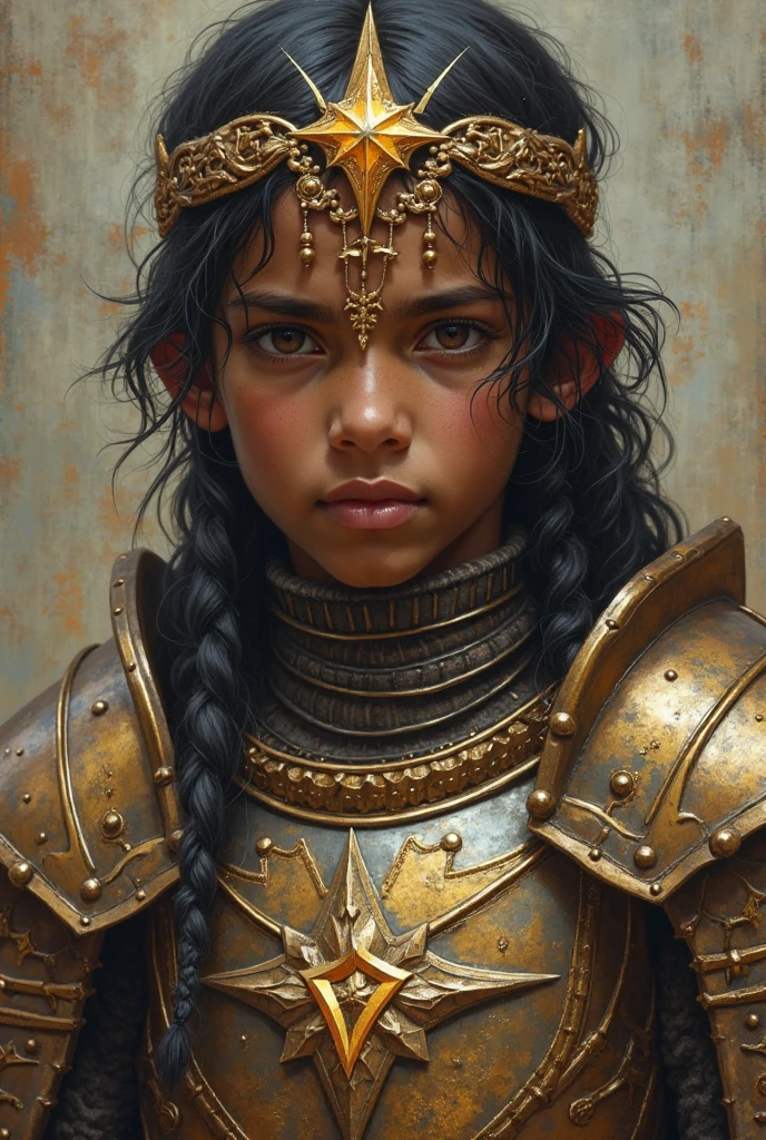 Beautiful girl warrior,