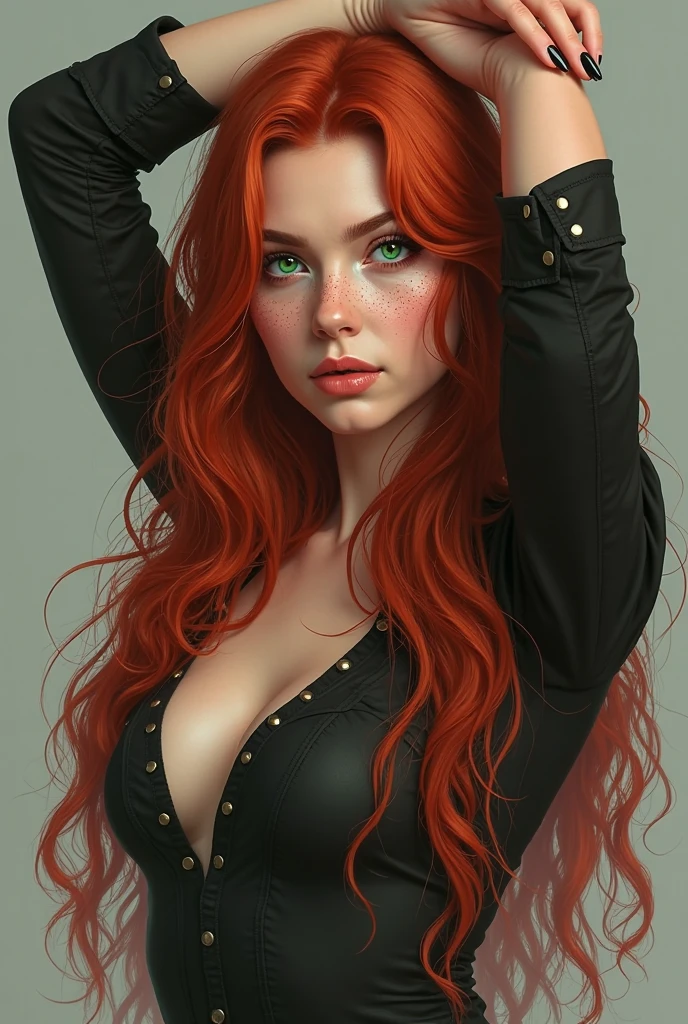 red-haired woman
