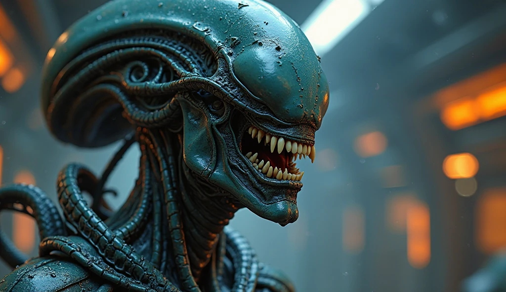 (cowboy shot), sfw, (masterpiece), (best quality:1.0), (ultra highres:1.0), detailed eyes
BREAK
xeno, monster, sharp teeth, science fiction, quadra ped, tail, down on all fours, dog like, symmetrical, sharp teeth, facing viewer, upper body
green blood, acid
BREAK
(forest, moonlight, gorgeous view)