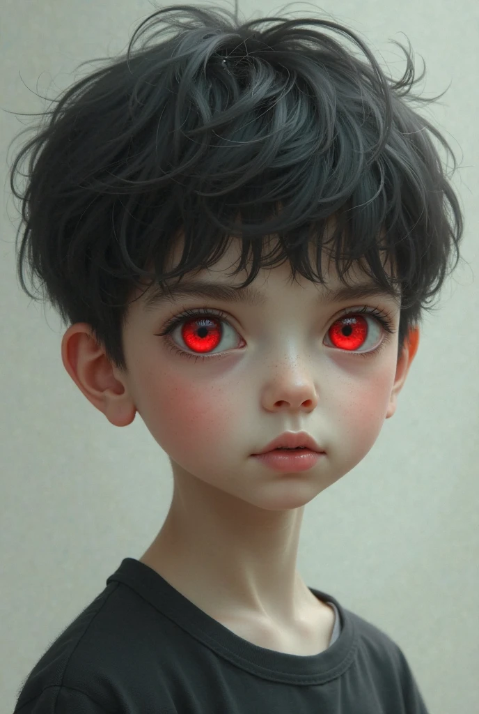 ultra realistic photograph of a real person:handsome 1 boy: straight full hair with full bangs, Eyes red