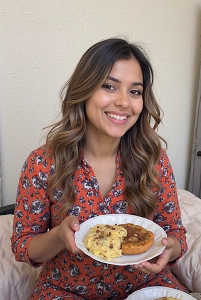 I am a beautiful girl, 30 years old. I have a page on Facebook for recipes. I want you to create a picture of me that I can use for my profile. The image must be far away