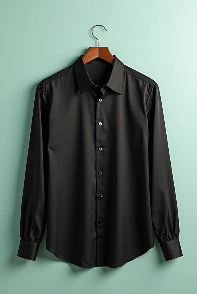 make a model of a black shirt 
