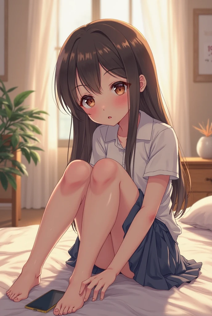 1girl in、A smile、Underwear、Cute underwear、Upper body portrait、Squatting panchira、