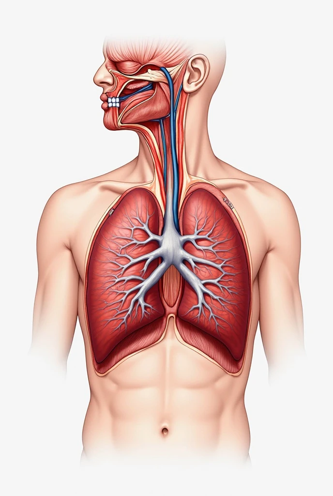 Right pulmonary veins more detailed drawing in color