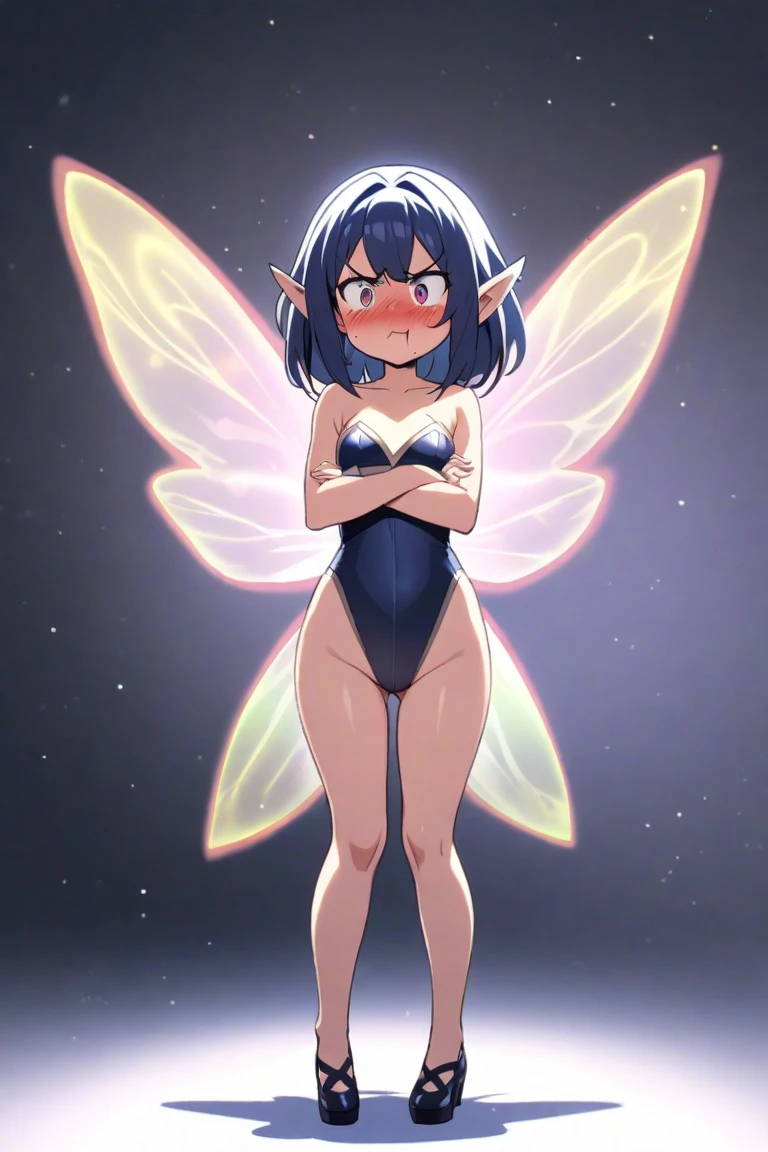 young man, (((male))), (male face), boy, (twink), (((one person))), (((single))), (((solo))), 1guy, pointy ears, (((pale blue colored hair))), (((silver colored eyes))), (((iridescent eyes))), (glowing eyes), pale skin, galaxy in the background, space in the background, stars and planets in the background, (((fantasy style))), (((sparkling clothes))), (((metallic clothes))), (((glitter))), ((shiny clothes)), ((colourful sparkles)), (((floating in space))), (holding a colourful glowing orb), magic, ((holographic wings)), flowy short skirt, short flowy skirt, smiling, bottom heavy , hyper_thighs, massive ass