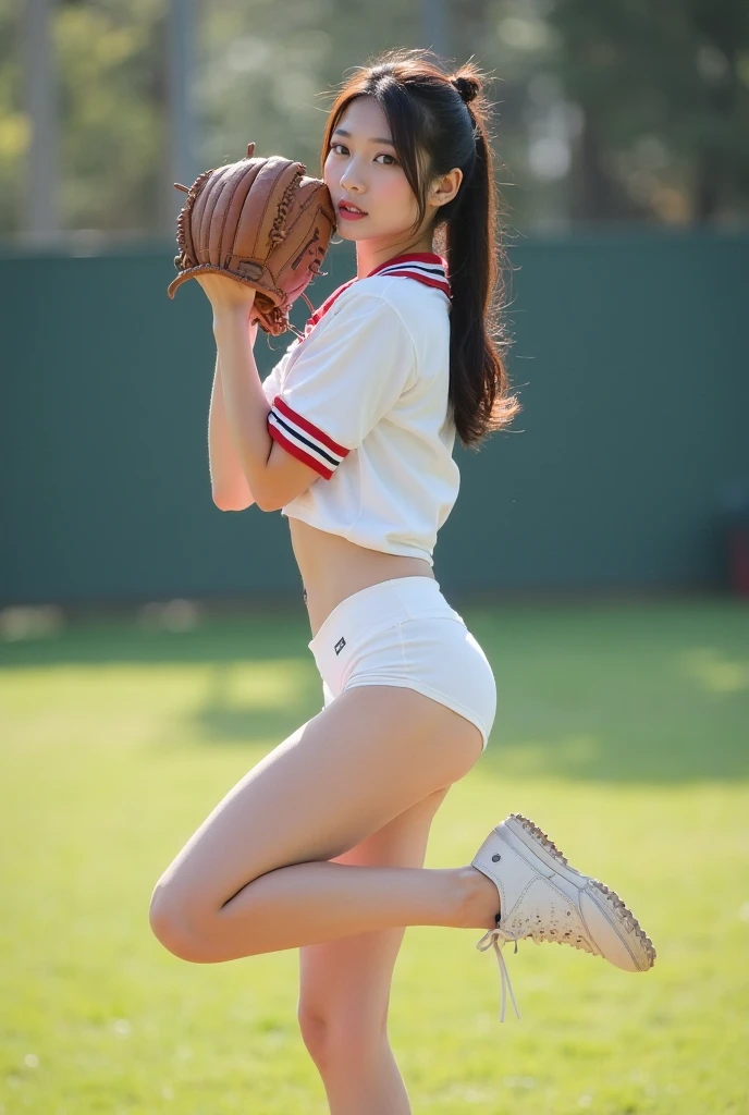 Put your hand inside a baseball glove