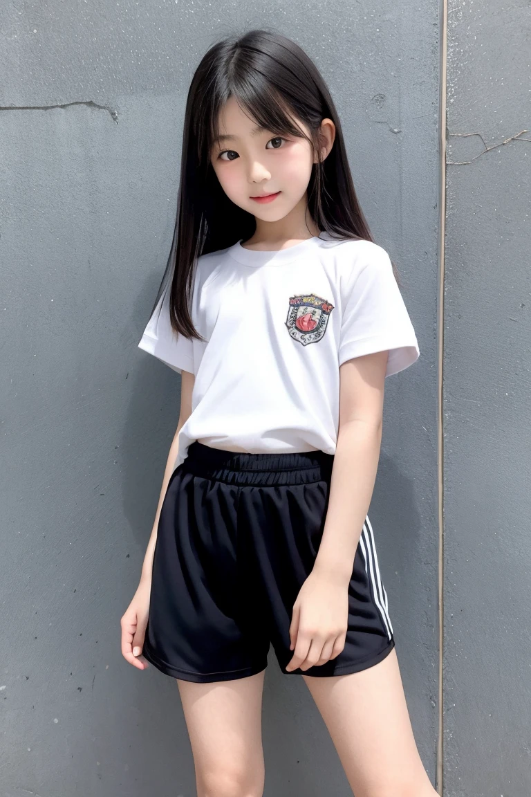 Elementary school girl crawling
tshirt