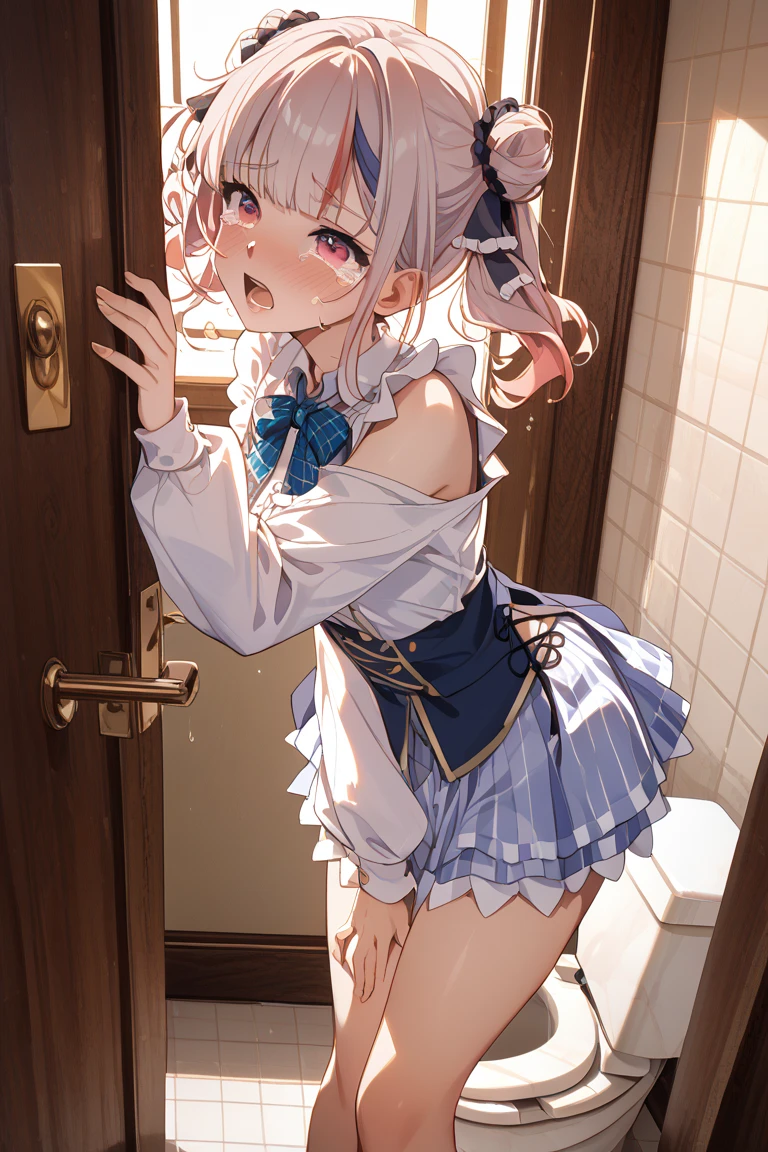 best quality, ultra-detailed, masterpiece,finely detail, high res, 8k wallpaper, best quality, highres, looking up from below, ((a girl, 8years old, loli)), bottomless, lift up skirt, casual dress, blush, crowded room,, BREAK (masterpiece:1.2), (illustration:0.8), extremely detailed face, perfect lighting, extremely detailed CG, (perfect hands, perfect anatomy), (masterpiece, best_quality, ultra-detailed, immaculate:1.3), epic, illustration, render,
.,Blue-purple hair, green eyes,