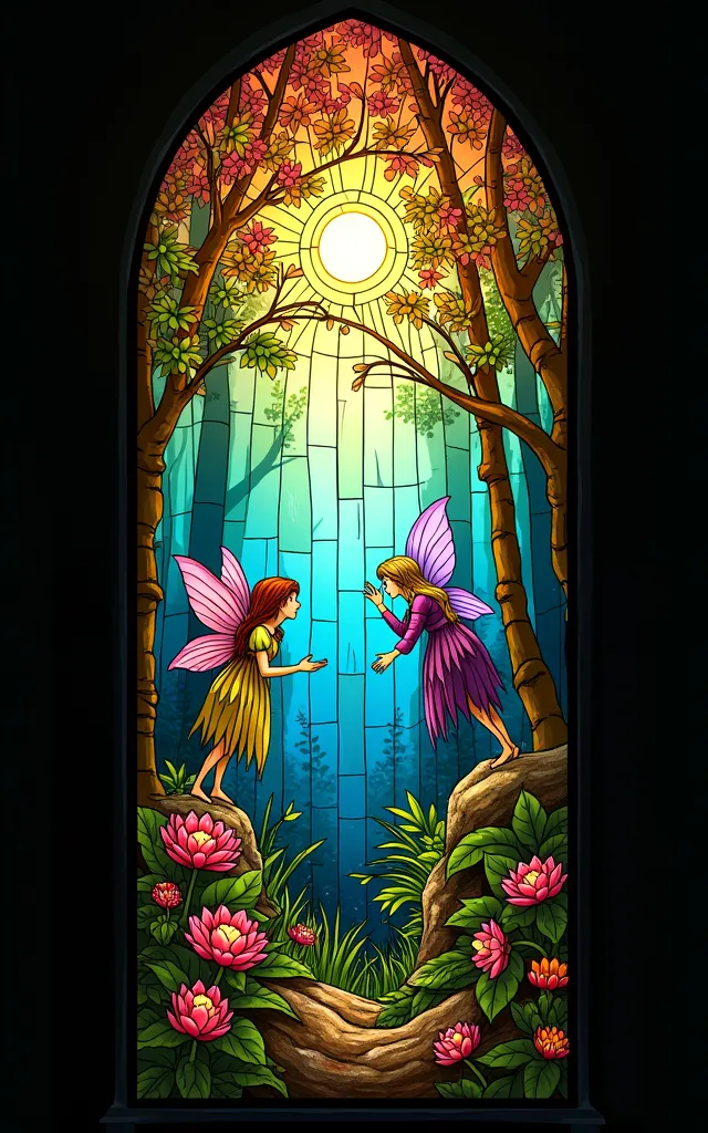 Fairy stained glass