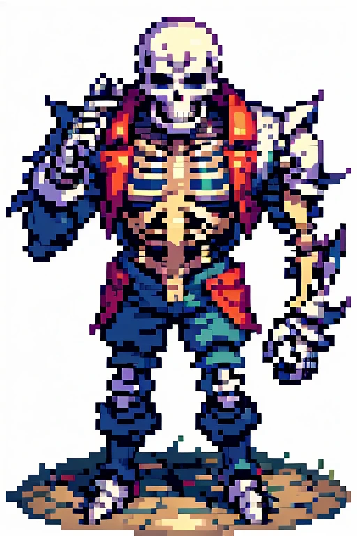 ninja skeleton. full body