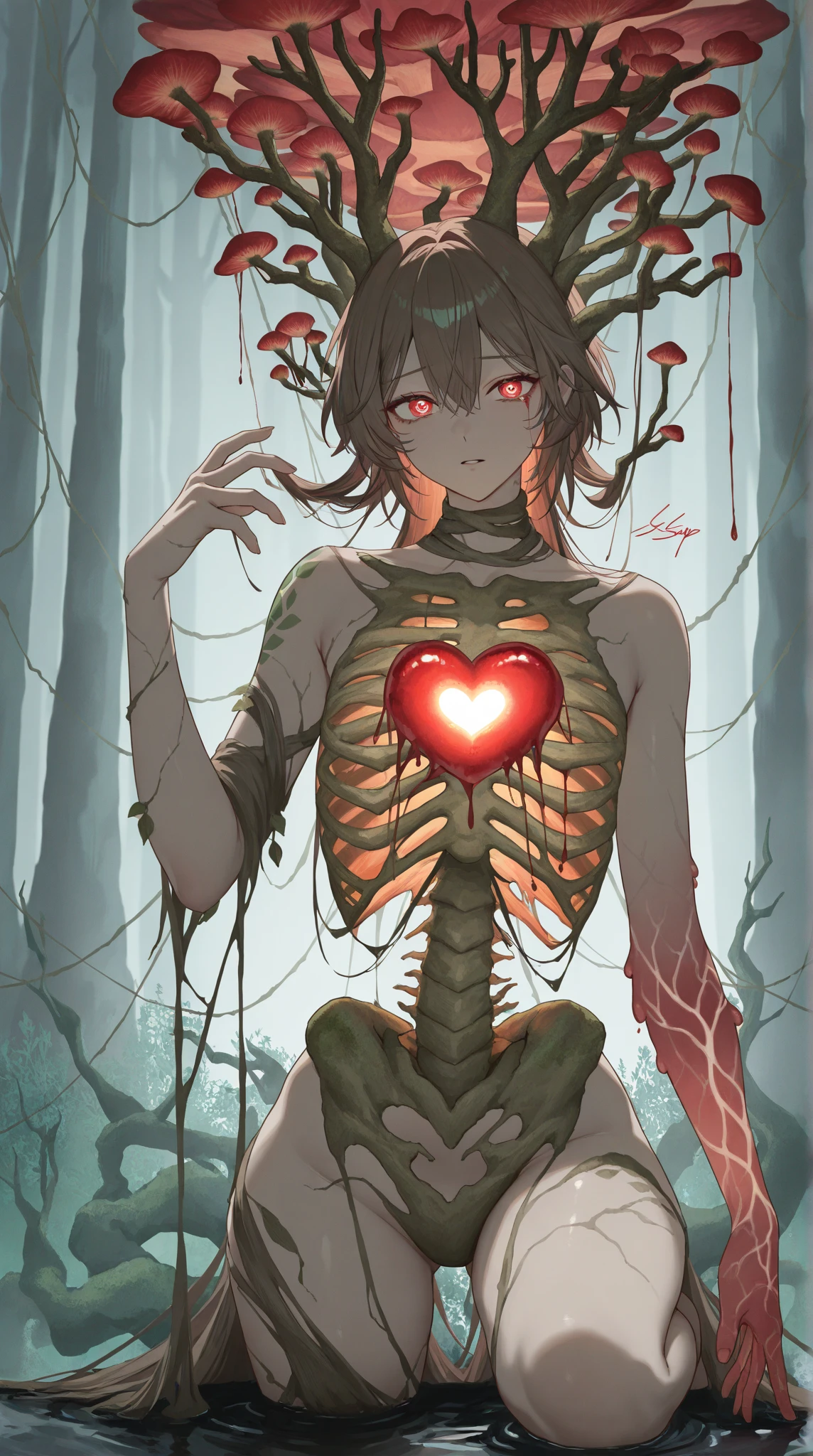 a woman, (scull:1.3), ribs, bones, large breasts, iridescent hair, flowers, infected body, intricate, colorful background, splash, explosion
<lora:Iridescence:0.7>
<lyco:GoodHands-beta2:0.7>
<lora:add_detail:0.7>
<lora:splashes_v.1.1:0.7>