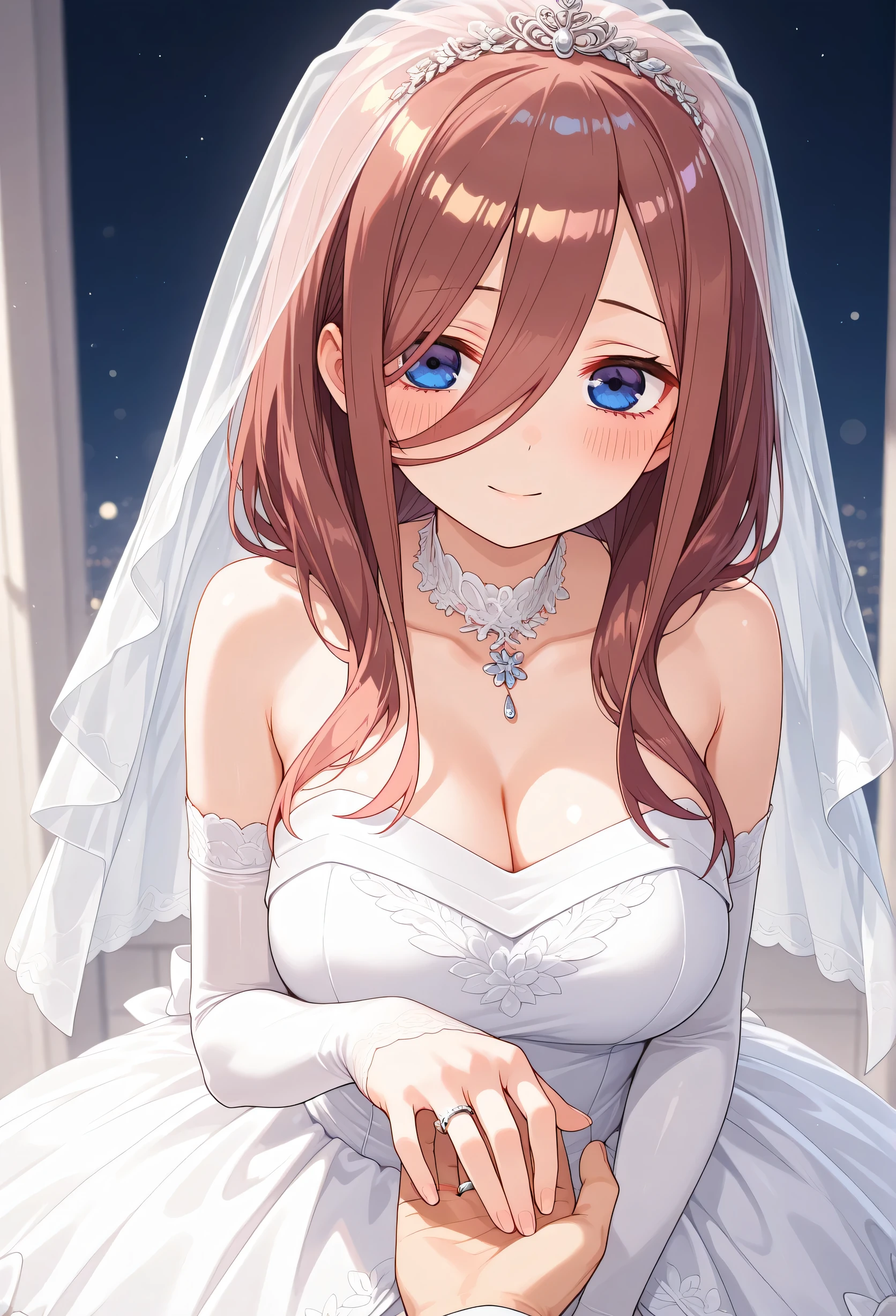 Nakano Miku, wedding dress, IncrsProp
wedding ring, pov