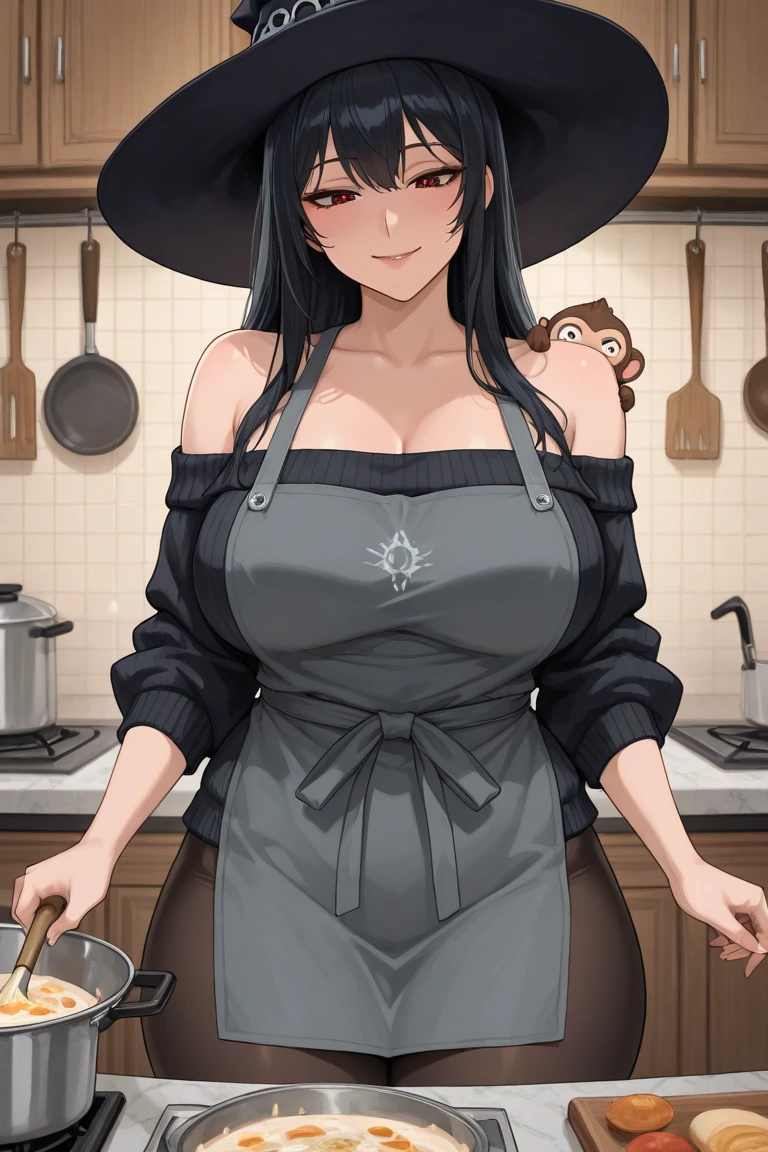 absurdres, best quality, 1girl, solo, 1girl, apron, from side, portrait, eye focus, naked apron, large breasts, window
looking at viewer, v, smile, close-up,
burning, (smoke), frying pan, (fire:1.5), (explosion:1.25), burnt food, burnt, asian, black hair, busty, close-up view, dress, hat, huge boobs, lingerie model, medieval, sad, several, t-pose, witch, eyeliner, fake breasts, full lips, medieval castle<hypernet:vaedelicatecolcors_v10:1.0><hypernet:vaedelicatecolcors_v10:1.0>