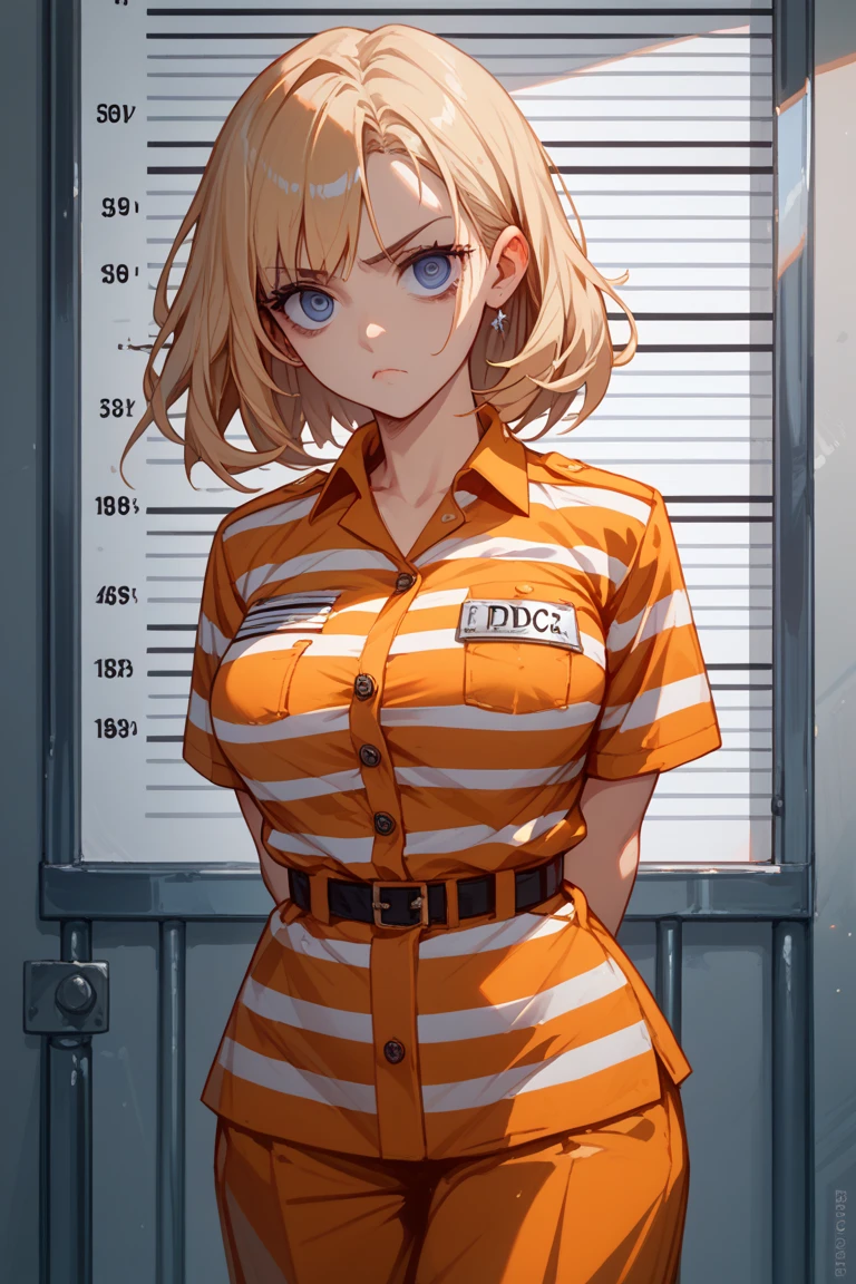 masterpiece, high quality,cyberpunk 1girl, solo, small breasts,tall female,toned body, slightly athletic,orange eyes, dark blue hair, double bun, hair bun, bangs,expresionless,emotionless, dark skin, full nude