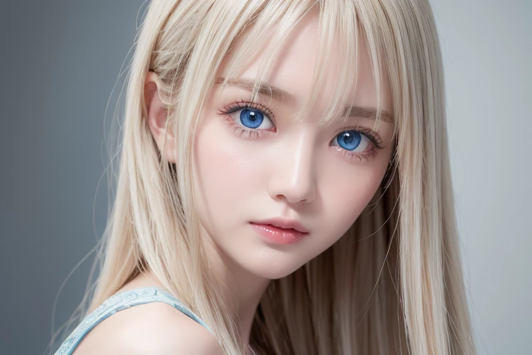 table top, highest quality, very delicate and beautiful girl,very delicate and beautiful, world masterpiece theater, Super detailed, very detailed, highest quality, ash blonde hair, High resolution, very detailed,1 girl, highest quality, shape, looking at the viewer, Material, canvas, Oil, genuineistic, realist ,genuine,