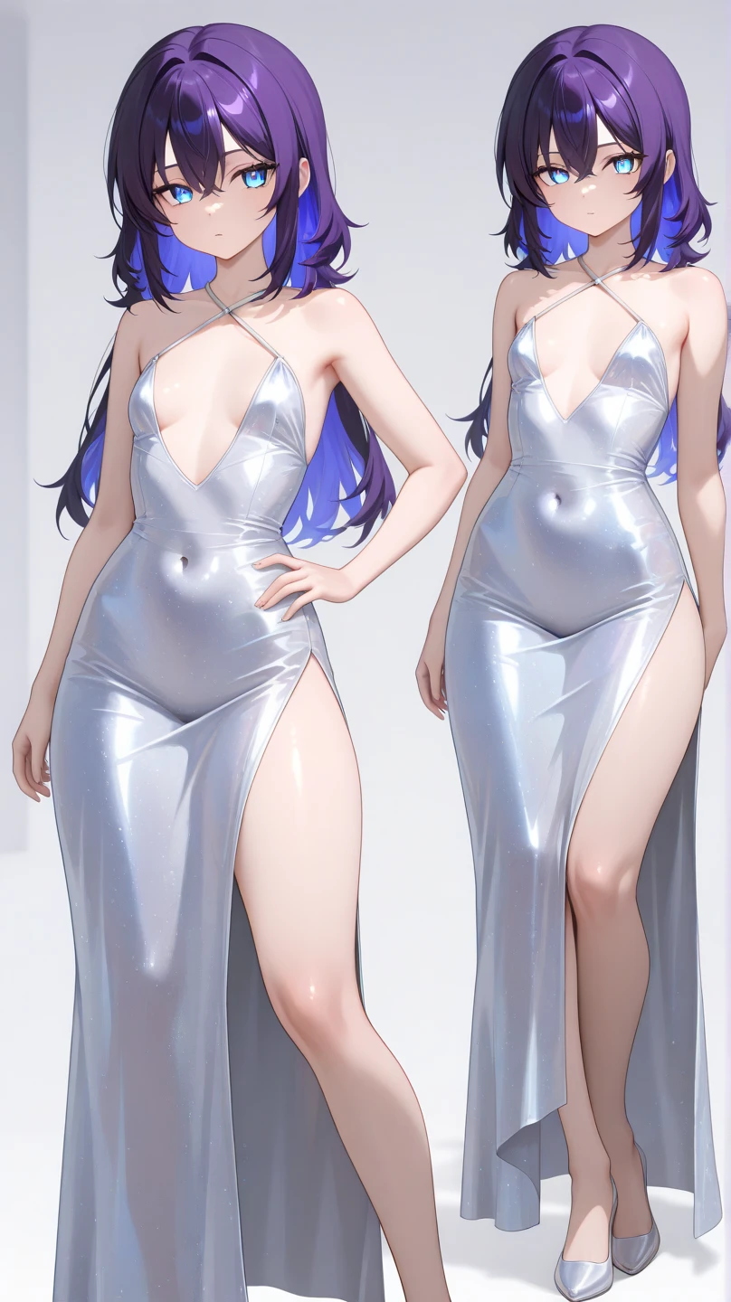 ((darkElf_girl)), (ultra chocolate skin) ,(((very extra large hair))) ,platinum hair, silver hair,Lingerie with silver and gold threads, decorated sexy lingerie,
BREAK,
masterpiece, best quality, Ultra-precise depiction, Ultra-detailed depiction, official art,highres,
BREAK,
(extremely beautiful face),(high detailed face),beautiful detailed eyes, detailed lashes,(shiny skin), makeup,(blushing face erotic),
BREAK,
full body, ((toned slim body)),beautiful ass, toned buttocks, beautiful legs,
BREAK,
(((nice hands, perfect hands))),
((very beautiful big breast)),
BREAK,
looking at the viewer,
BREAK,
(dynamic background), (((background based on the character's colors and clothing))),