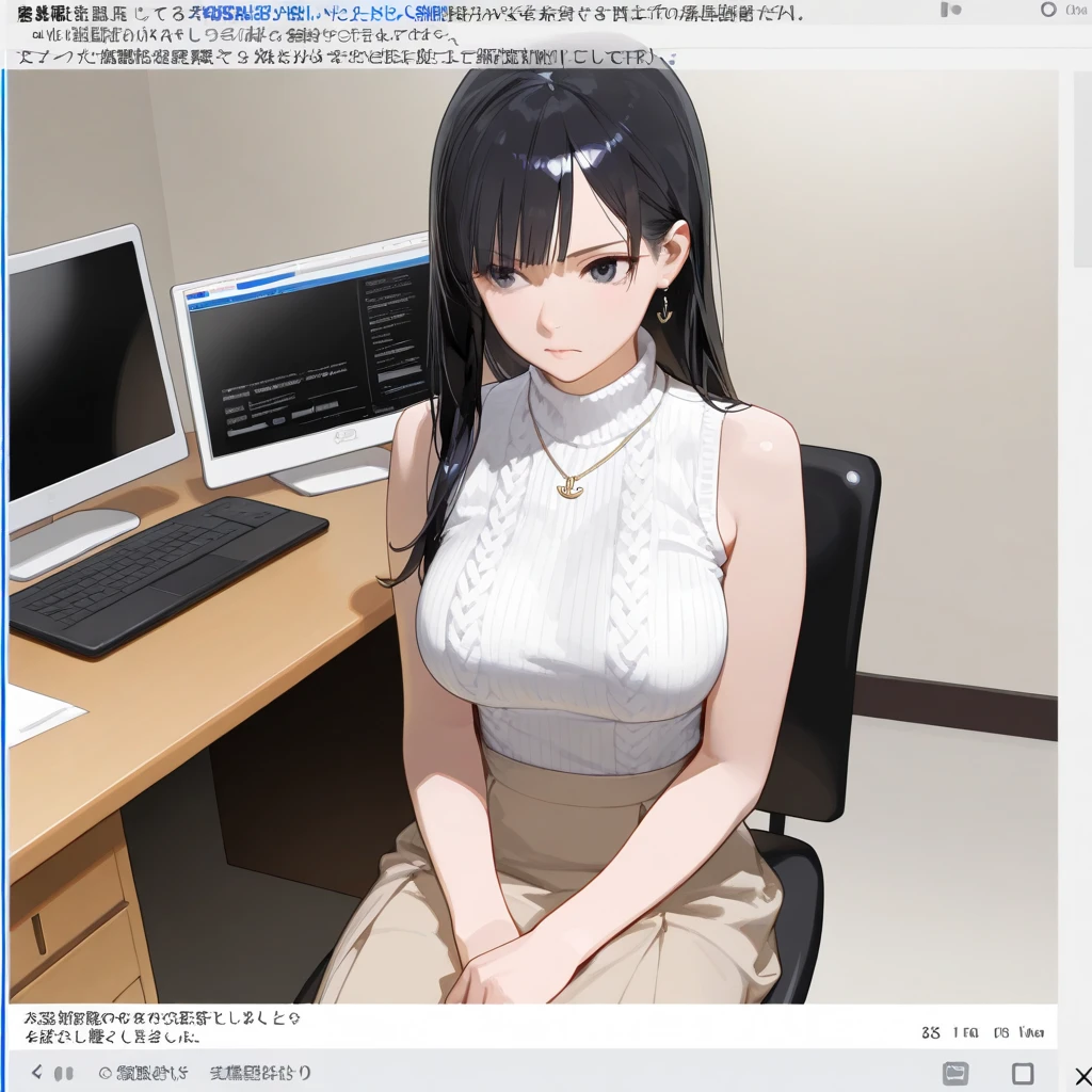 paizuri, 9girls,, pov, twintails, wavy hair, ponytail,  , paizuri,   penis between the breast, , paizuri , competition, competitive, timer countdown, challenge, porn monitor, porn videos, nipples, breasts monitor, watching porn hentai, large screen monitor, pc