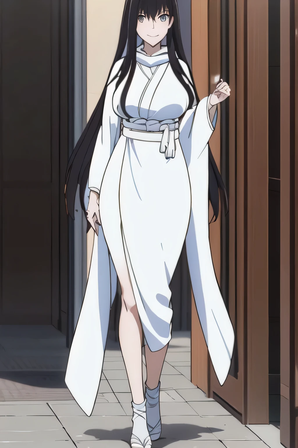 Don't cut out your face because you definitely need it for work,can you draw a woman with long dark hair {X} Picture a woman in a blue business suit and blue miniskirt,Yellow Scarf,high heels,Wearing an OL suit、Please give me a detailed depiction of her hands and feet, light blue suit,white blouse,Light Blue Miniskirt,首にYellow Scarfを巻いている,high heels, city tour , Walking Alone ,face is absolutely necessary,with a Yellow Scarf around her neck,beautiful legs,big boobsでもウエストが細い,big boobs, Please draw your expression delicately ,A woman with a lovely smile, Big black wavy hair, , Big breasts, thin waist , , ,
